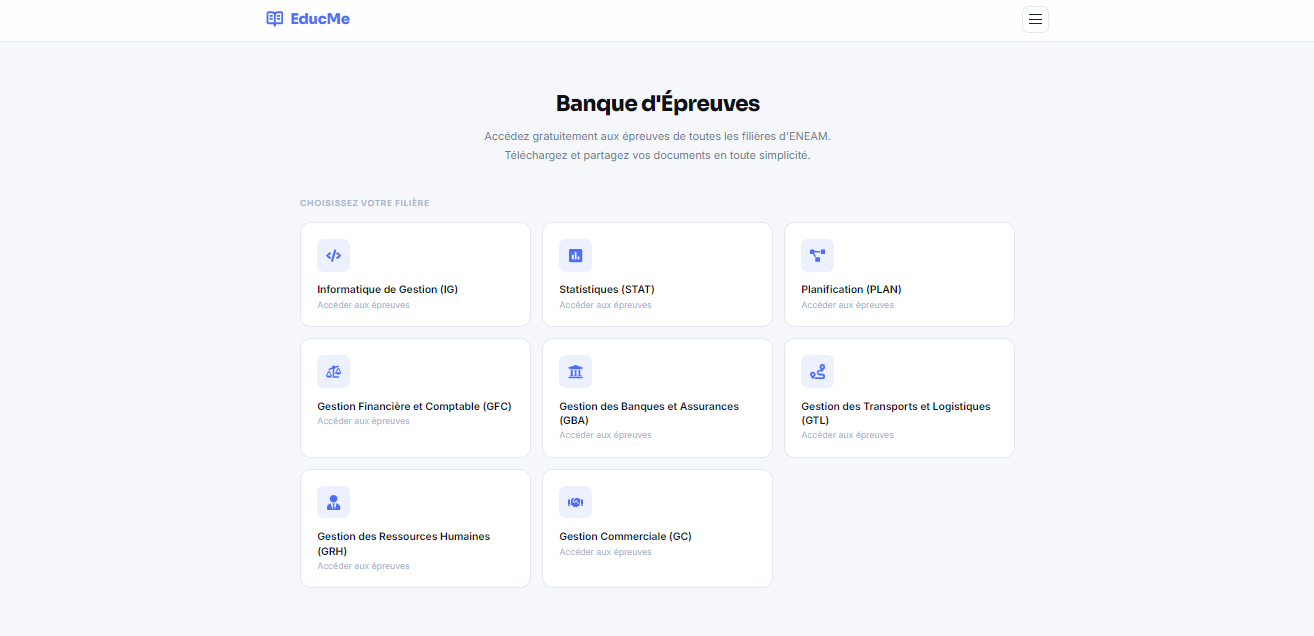 Capture du projet EducMe